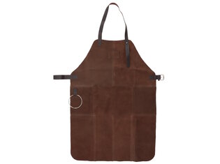 BBQ Schort Bruin Leder - met ring - verstelbaar