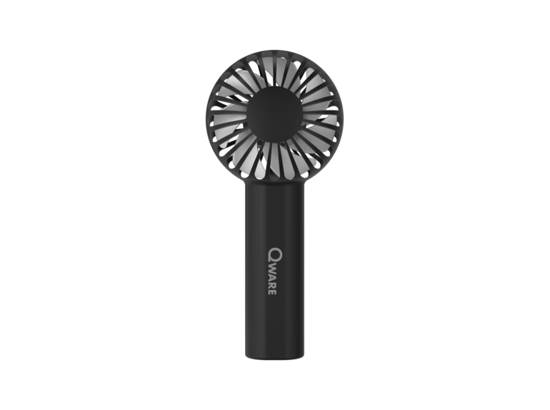 Qware Mini Fan - Oplaadbaar & Incl, USB-C - Verschillende Kleuren