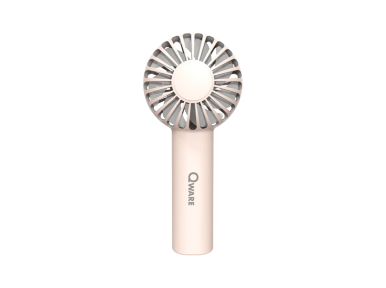 Qware Mini Fan - Oplaadbaar & Incl, USB-C - Verschillende Kleuren