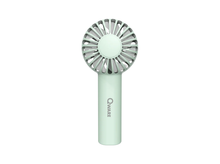 Qware Mini Fan - Oplaadbaar & Incl, USB-C - Verschillende Kleuren