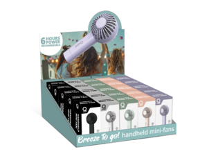 Display Qware Mini Fan 25st | Oplaadbare handventilator
