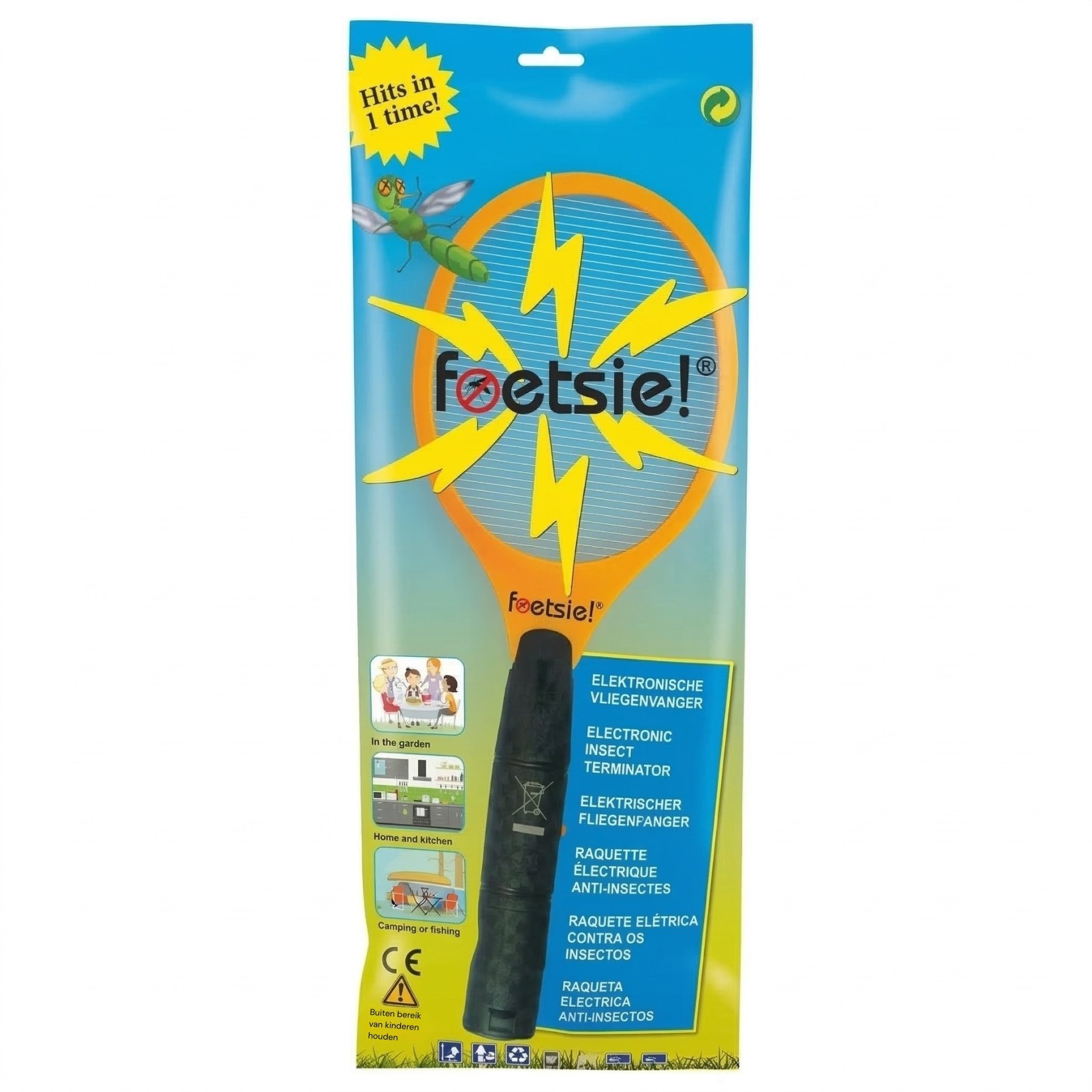 Foetsie Foetsie Vliegenmepper Elektrisch - Enkel Rooster - Werkt op Batterijen