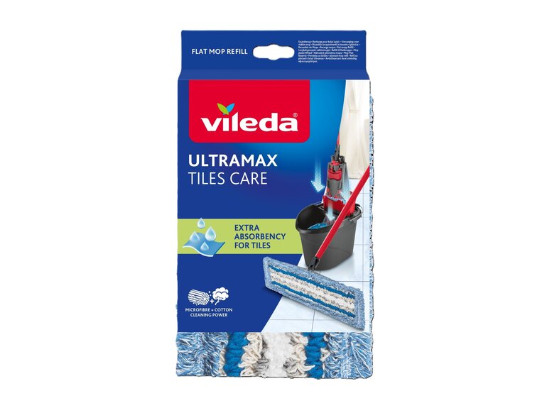 Vileda Vileda UltraMax Micro & Cotton Navulling - Voor Tegels/Stenen Vloeren