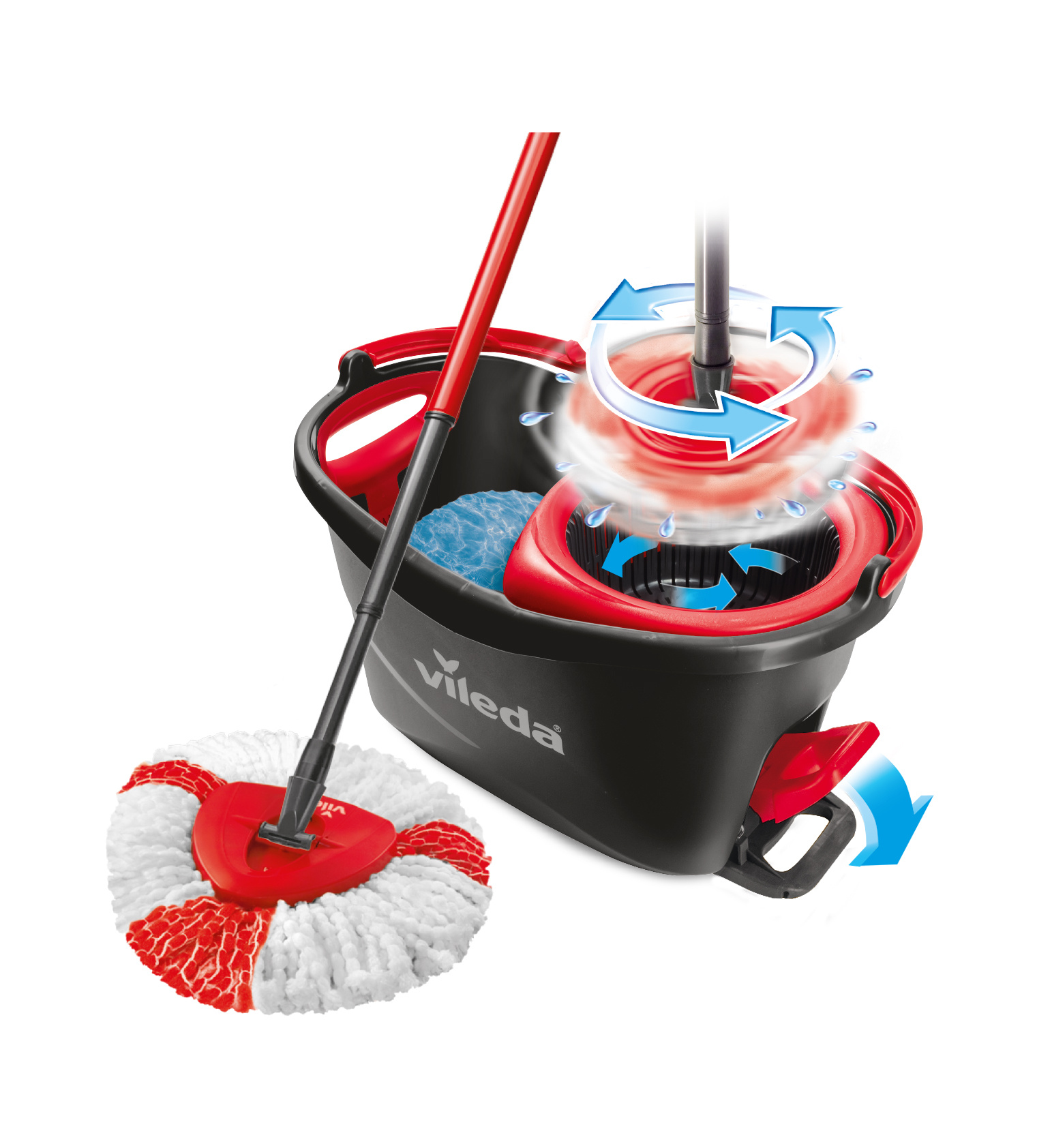 Vileda Vileda Easy Wring & Clean Turbo Set - Emmer + Mop, foto 2 van 6