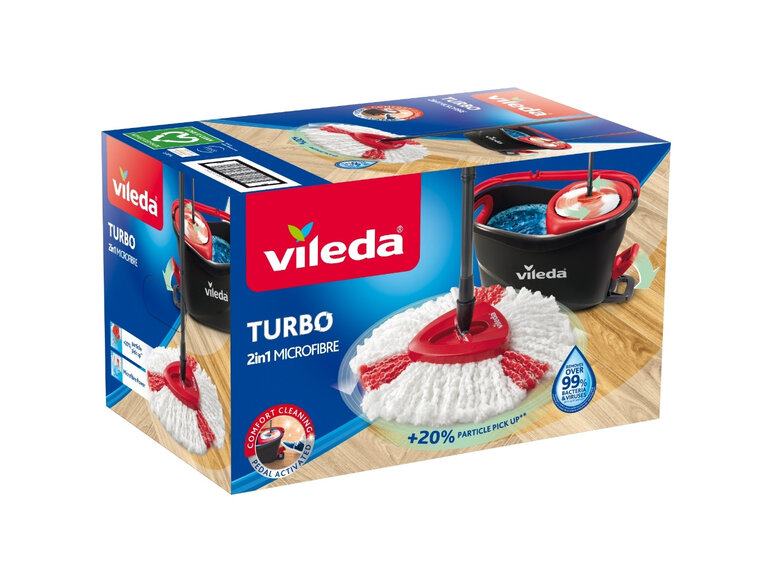 Vileda Vileda Easy Wring & Clean Turbo Set - Emmer + Mop