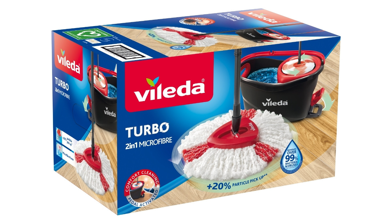 Vileda Vileda Easy Wring & Clean Turbo Set - Emmer + Mop