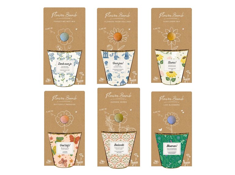 Blossombs Blossombs Kweekset - Herbs & Flowers Collectie - Verschillende Varianten