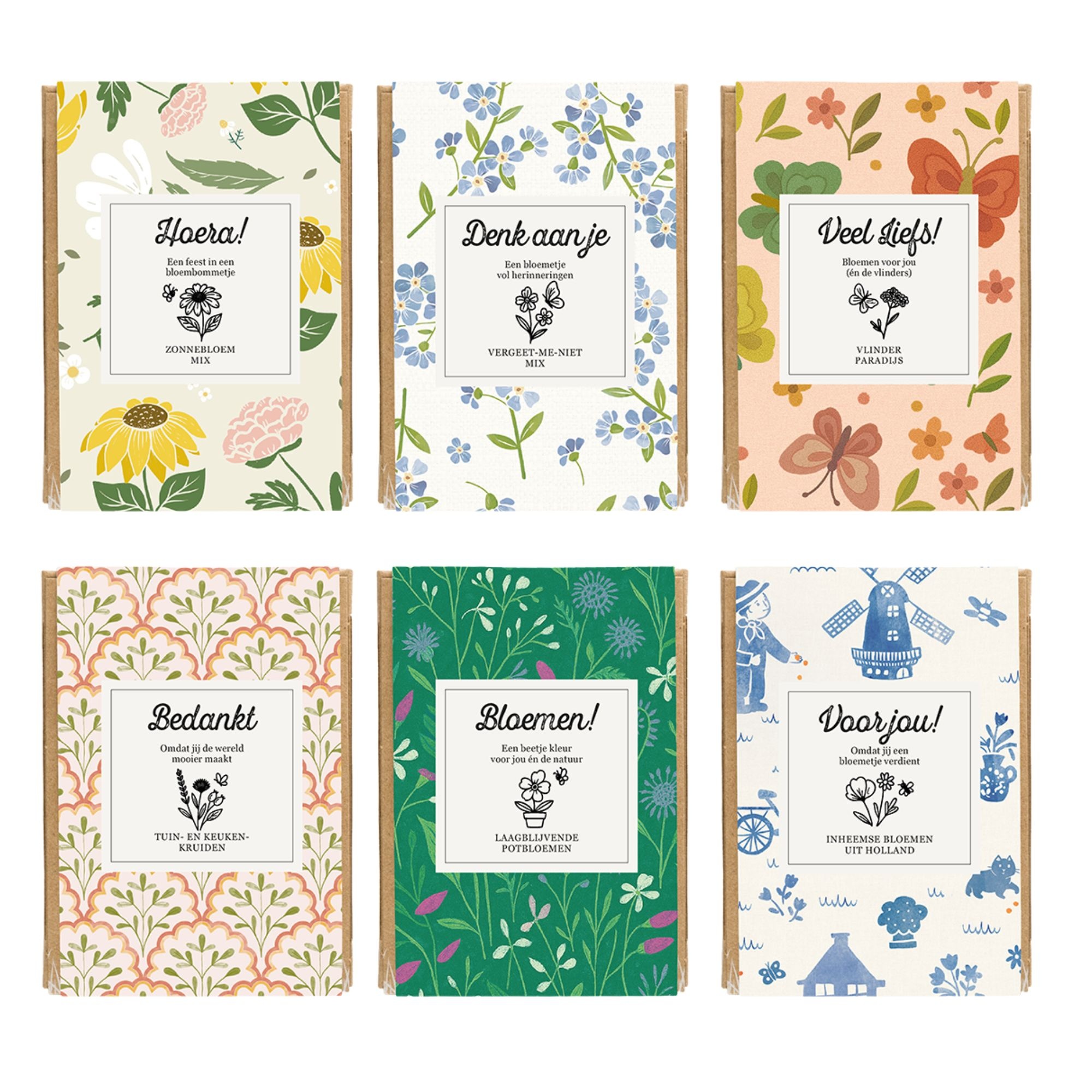 Blossombs Blossombs Giftbox Mini 4 Blossombs - Herbs & Flowers Collectie - verschillende varianten, foto 2 van 6