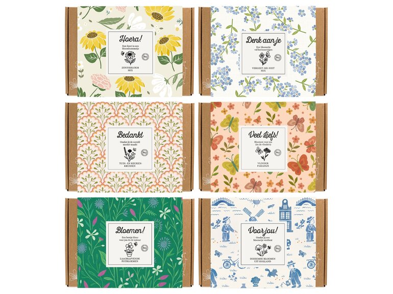 Blossombs Blossombs Giftbox Small 7 Blossombs - Herbs & Flowers Collectie - verschillende varianten
