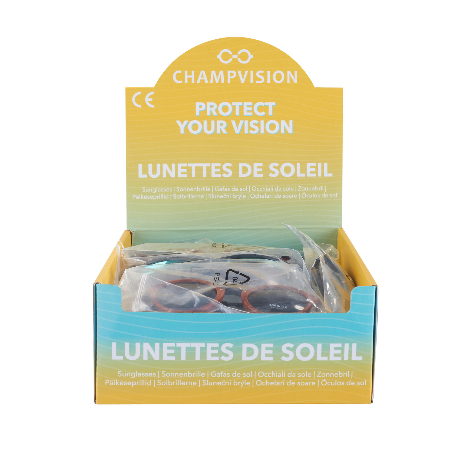 Champvision Zonnebril assorti 24 stuks, foto 2 van 6