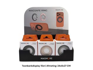 MagMore 2-in-1 MagSafe Ringhouder & Smartphone Standaard - Magnetisch - Display 15st