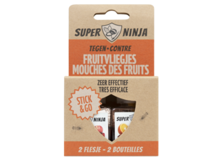 Super Ninja Fruitvliegjesval 2-pack - Duurzaam & Effectief