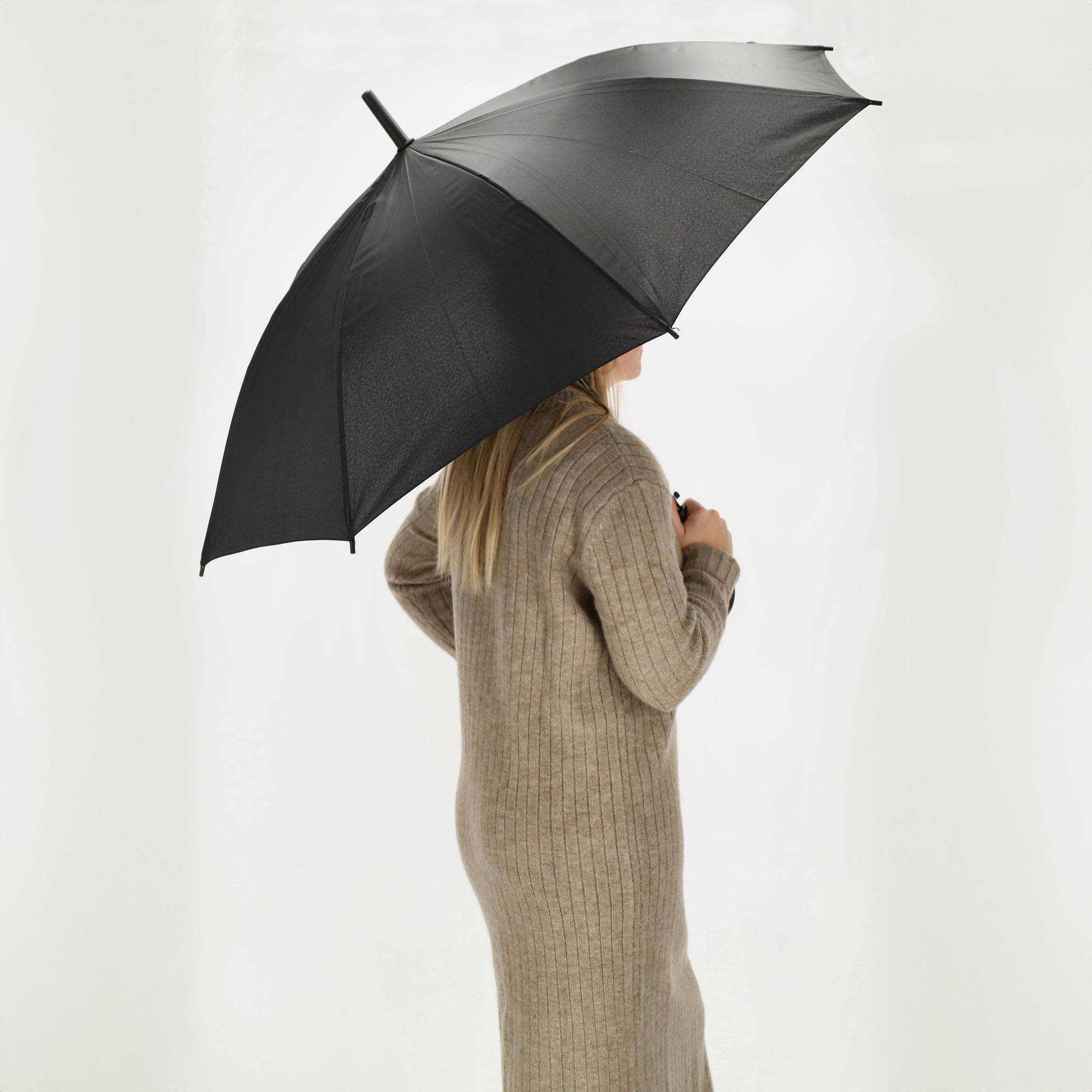 Unique Unique Paraplu ⌀105cm met Haak -Zwart, foto 2 van 4