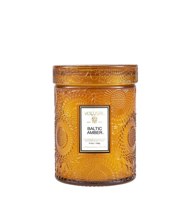 Baltic Amber 5.5 glass Jar candle
