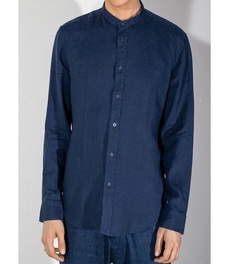 Drykorn Tarok linnen shirt navy 3000