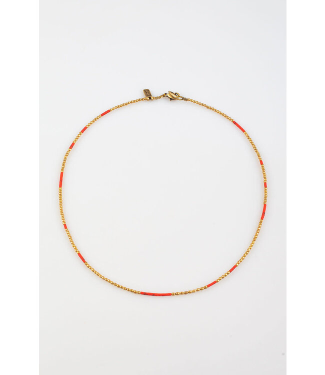 Kigali Necklace medium Coral