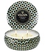 French Linen 3 wick Candle Tin