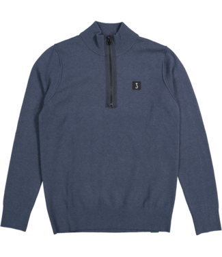 Butcher of Blue Clifden half zip Blue