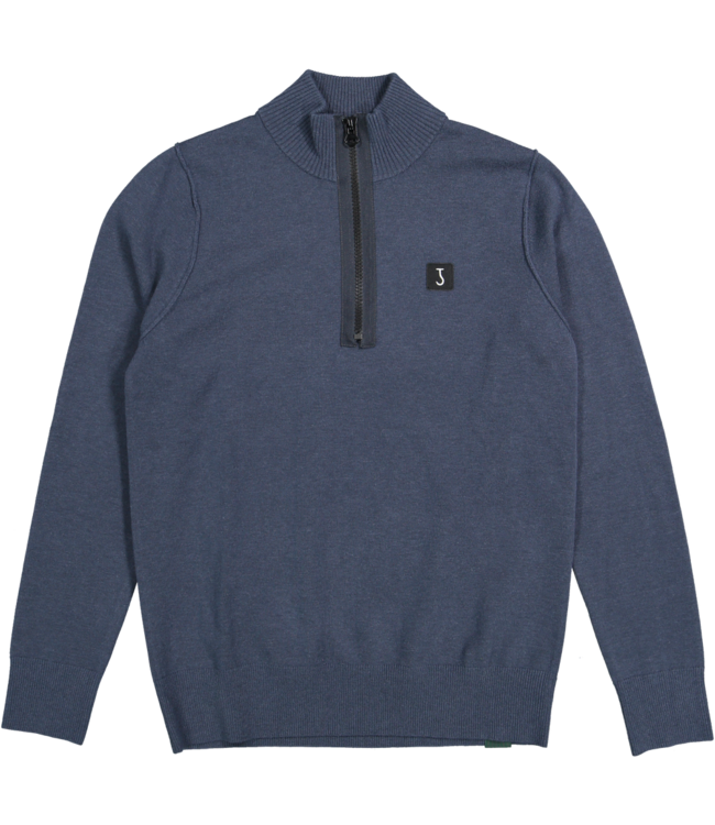 Butcher of Blue Clifden half zip Blue