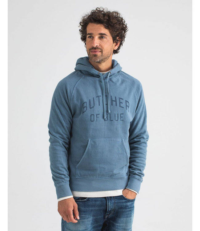 Butcher of Blue College hooded sweater china grey