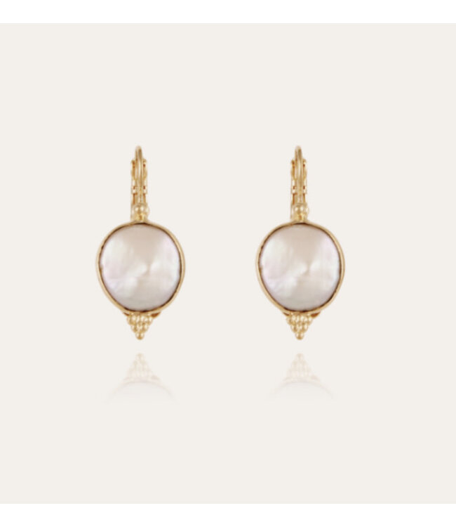 Gas Bijoux Serti earring pearl