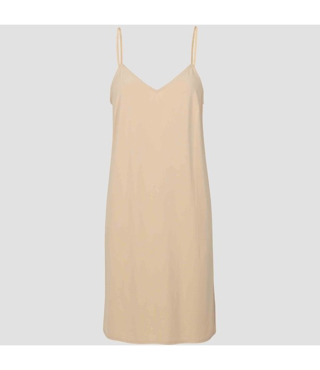 Melanie slip dress nude