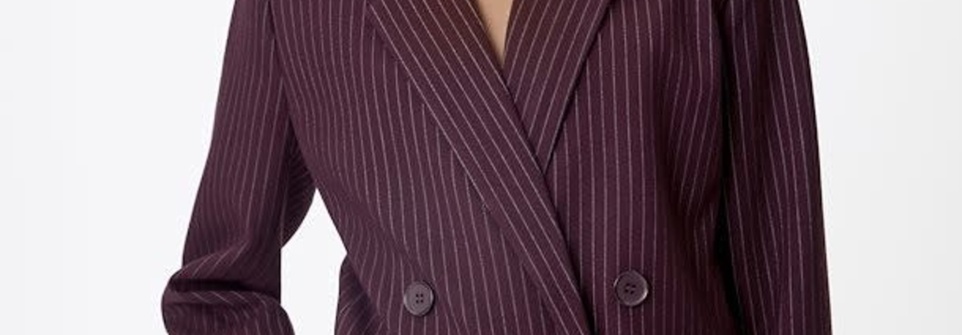 Esia Blazer bordeaux pinstripe