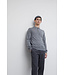 Closed Long Sleeve Polo dark grey melange