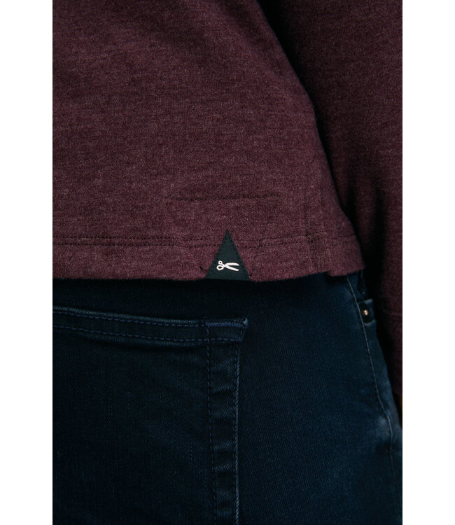 Denham Gary LS polo winetasting plum