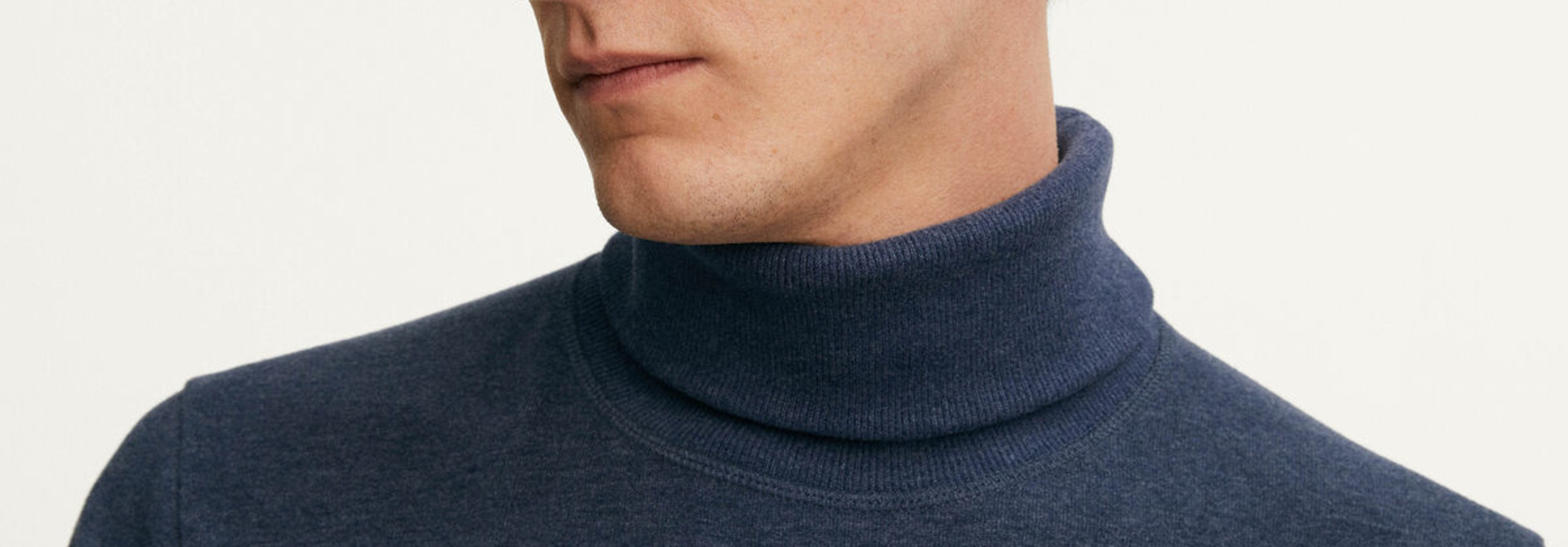 Tab roll knit navy