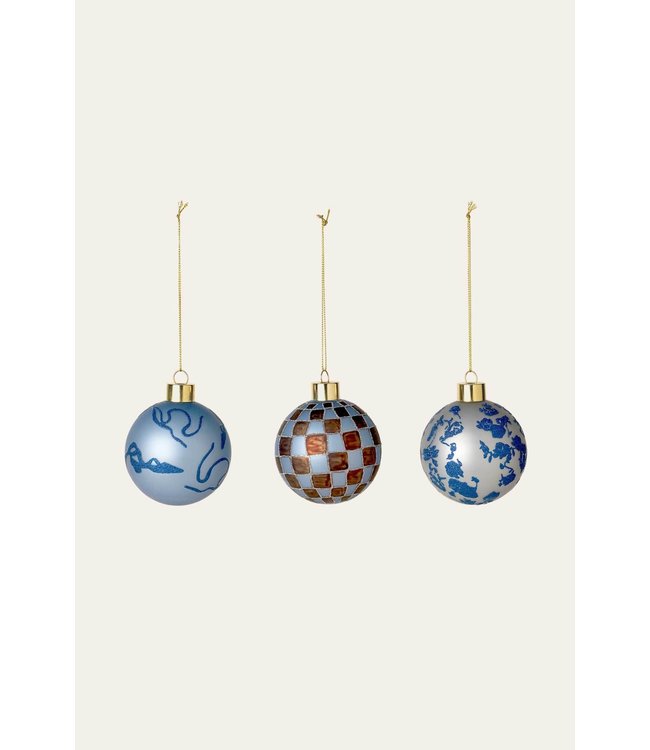 Stine Goya kerstballen stine goya blauw