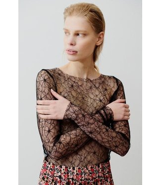 Desirella black lace top