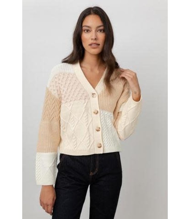 Rails Reese cream patchwork cable