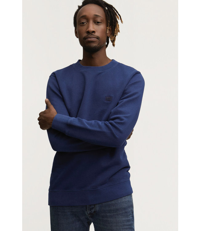 Denham Applique Sweater true navy