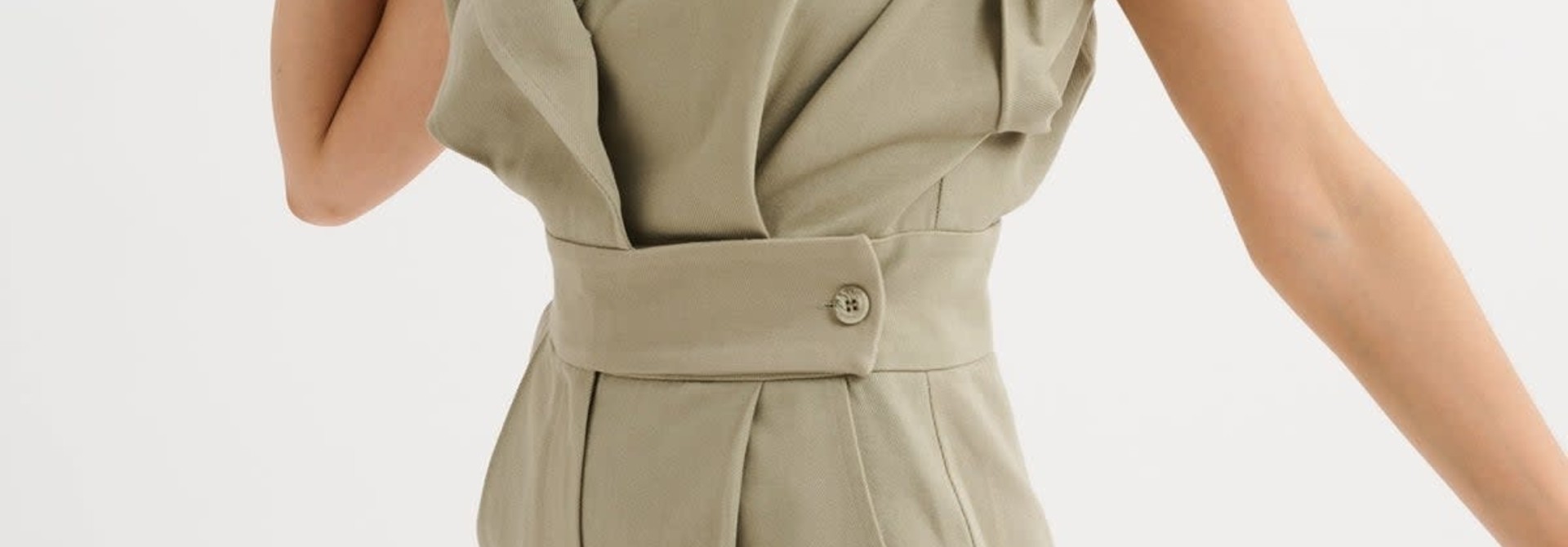 chipper jumpsuit denim sage green