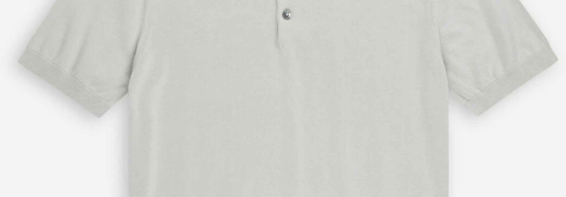 knitted polo flint grey