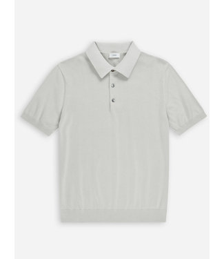 Closed knitted polo flint grey