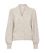 Gestuz Alpha cardigan  white sand melange