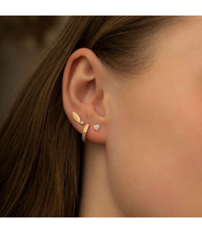 Stine A Jewelry circus earring blue & peach