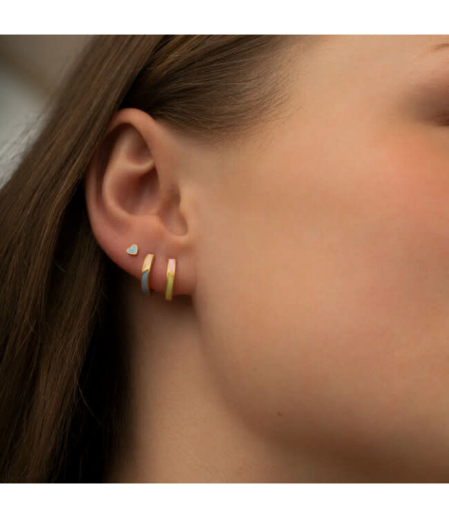 Stine A Jewelry circus earring blue & peach