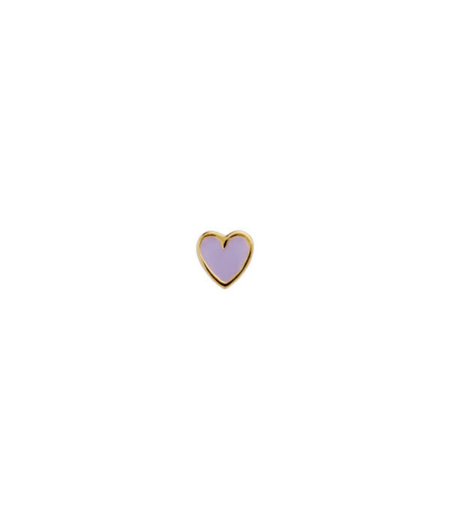 Stine A Jewelry Heart purple sorbet petit love gold