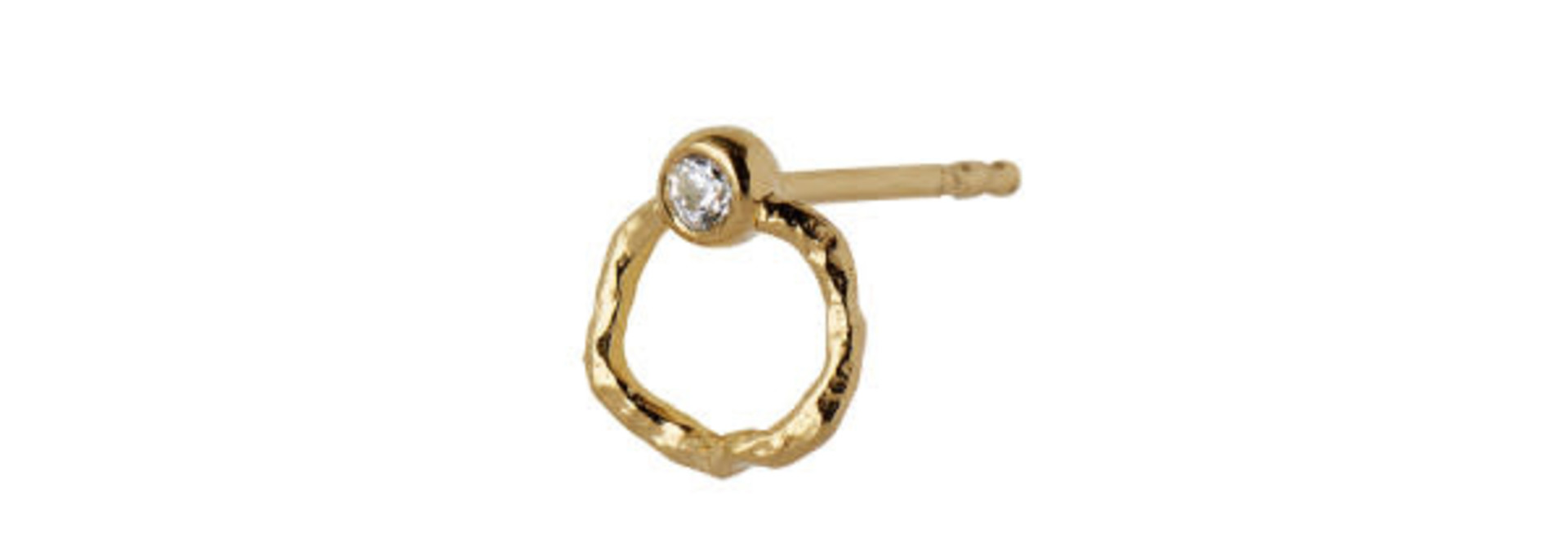 Wavy circle earstick