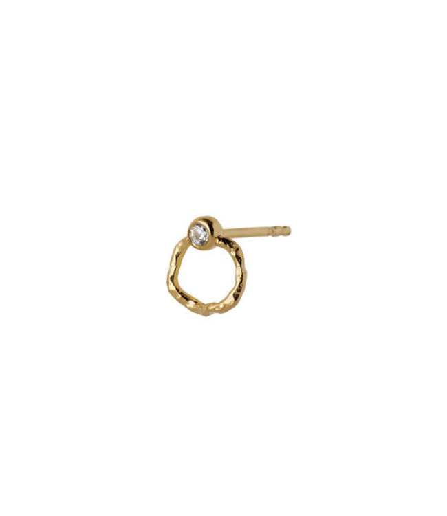 Stine A Jewelry Wavy circle earstick