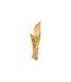 Stine A Jewelry Twisted hammered creole earring gold right