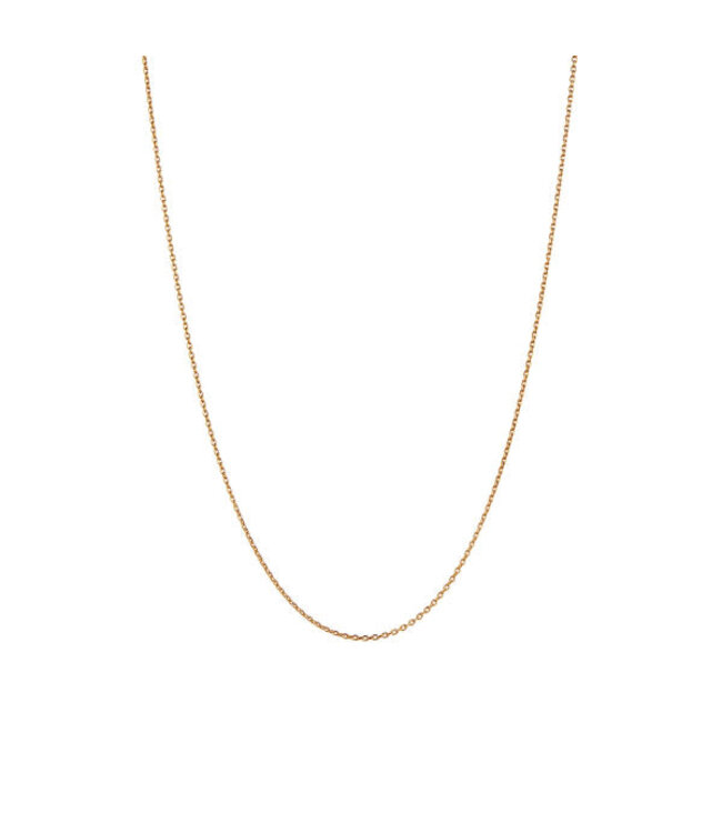 Stine A Jewelry plain pendant chain short gold