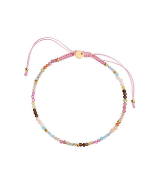 Stine A Jewelry candyfloss rainbow mix pink ribbon