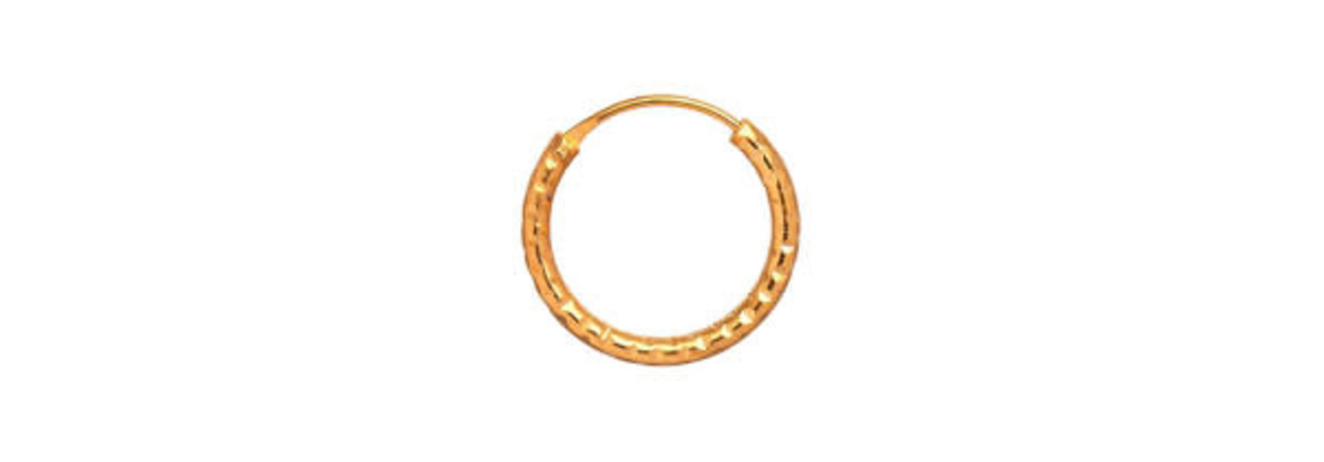 petit tinsel creol earring gold