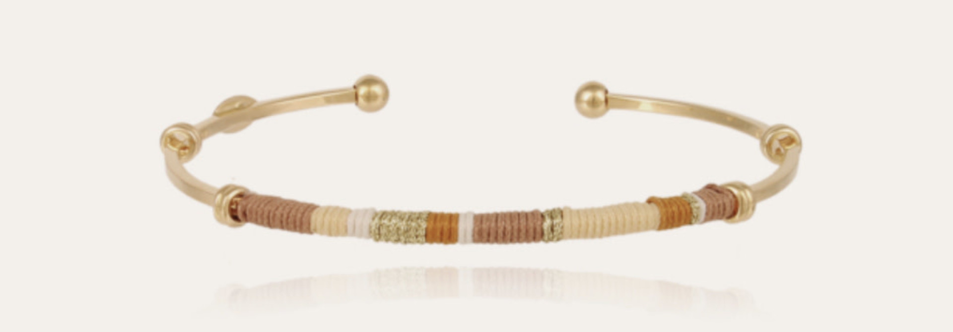 Zanzibar jonc gold bracelet