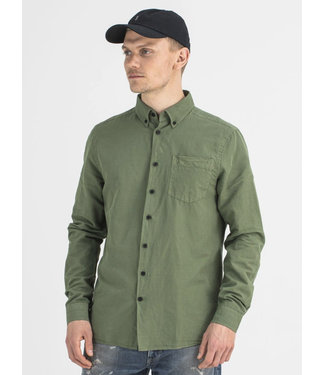 Butcher of Blue Robbins linen shirt nato green