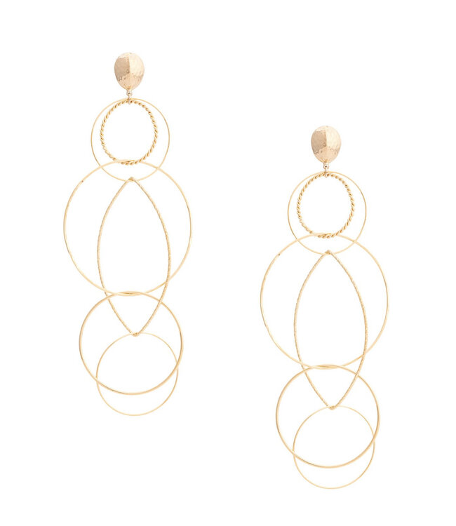 Gas Bijoux Torsade earring gold